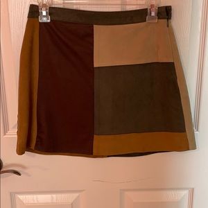 Abercrombie & Fitch colorblock mini skirt